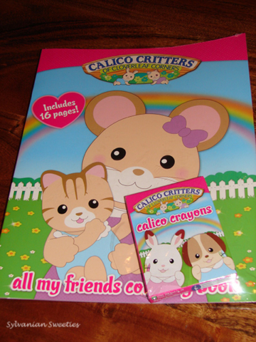 Calico Critters Coloring Book and Crayons